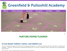 Tablet Screenshot of greenfieldpulloxhillschools.org.uk